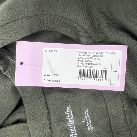 NWT Wild Fable Green Long Sleeve Cropped Boxy Shirt Size Large Women's - Picture 4 of 8